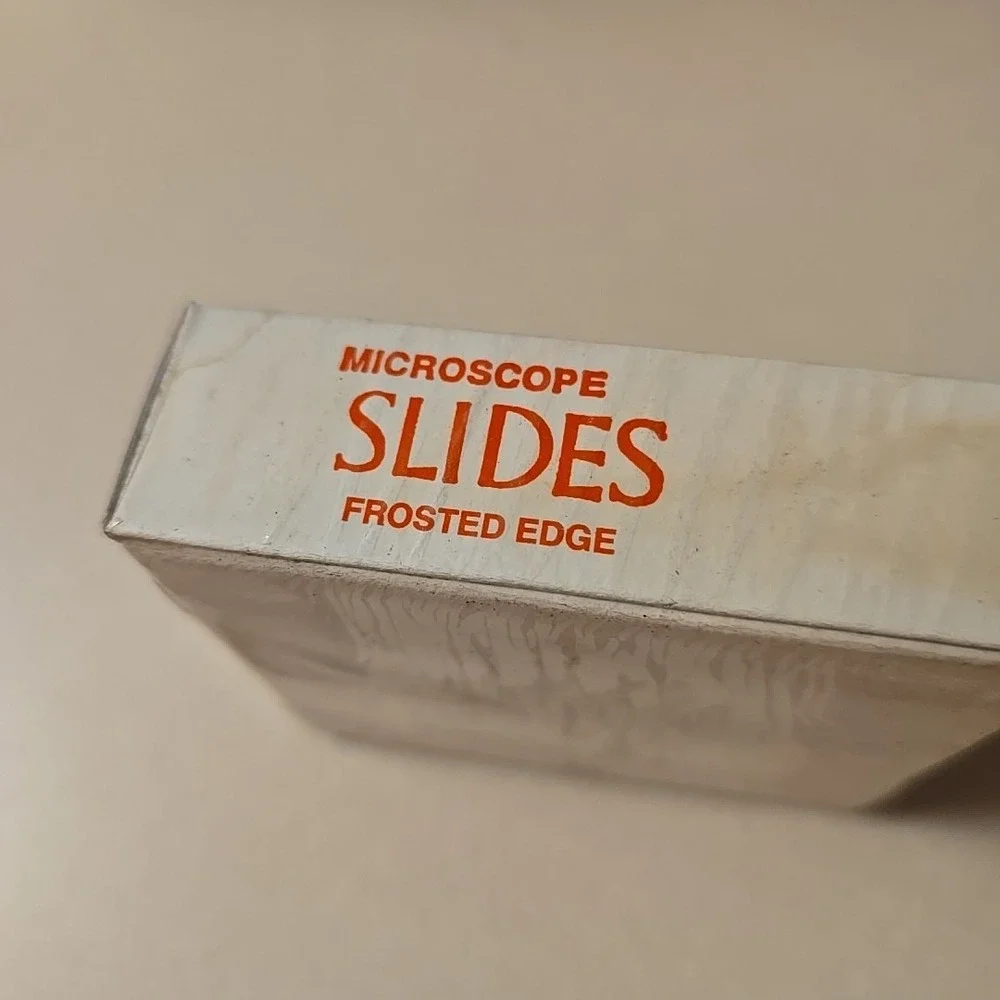 72x) 25mm x 75mm x 1mm Jorvet‎ Microscope Slides J-335F Frosted Edge Clear Glass